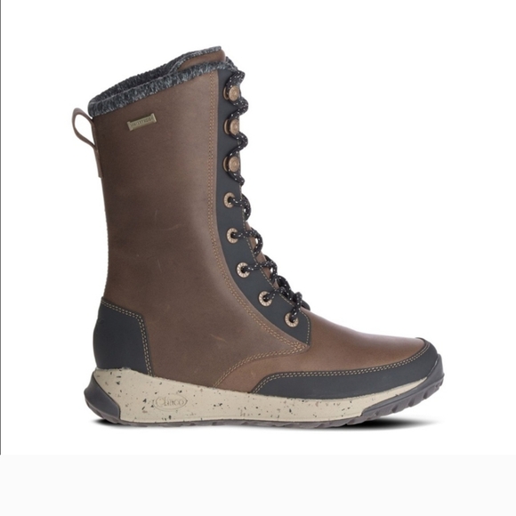 Chaco Borealis Tall Waterproof Boot Fossil Size 7 - Picture 4 of 9